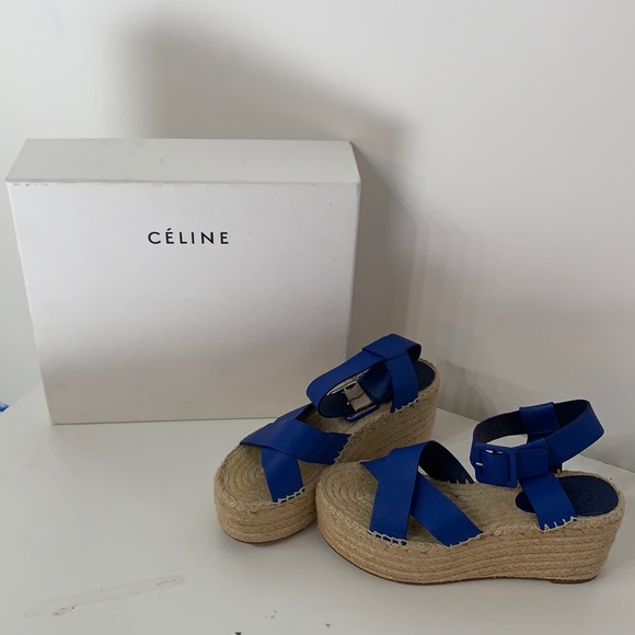 Celine Cobalt Blue Espadrilles! - Picture 3 of 9